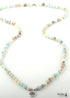 Boho Bracelet, RH Yoga Bracelet, Amazonite Natural Green Stone
